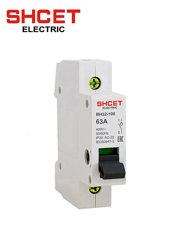Выключатель нагрузки ВН32-100 1P 20А Выключатель нагрузки ВН32-100 1P 20А