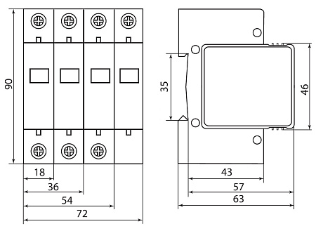 Ограничитель ОПС-С 1P Ограничитель ОПС-С 1P