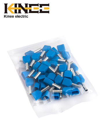 Наконечники-гильзы ТЕ2510 на 2 провода Kinee Наконечники-гильзы ТЕ2510 на 2 провода Kinee