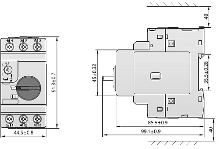 Пускатель NS2-32Х (24-32А) с поворотной ручкой Пускатель NS2-32Х (24-32А) с поворотной ручкой