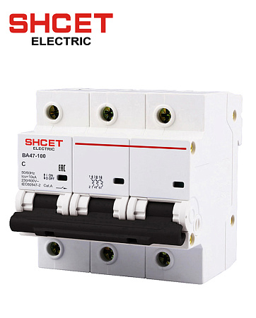 Автоматический выключатель ВА47-100 3Р 16А C Автоматический выключатель ВА47-100 3Р 16А C