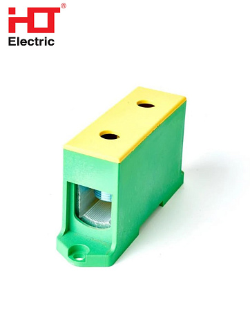 Клеммник КВС 1Р 35-240мм (425А) желто-зеленая HLT Клеммник КВС 1Р 35-240мм (425А) желто-зеленая HLT