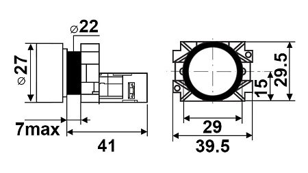 Кнопка XB2-BA42 (NC) Кнопка XB2-BA42 (NC)