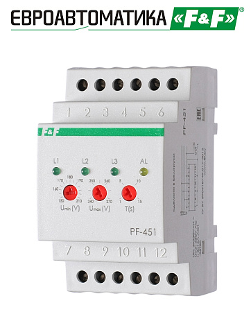Переключатель фаз автоматический PF-451 Переключатель фаз автоматический PF-451