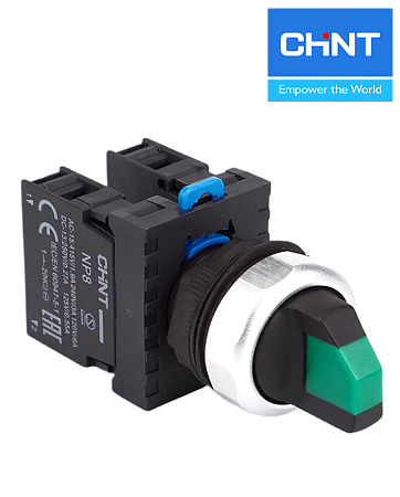 Переключатель NP8-11XD/213 2 положения зеленый IP65 Переключатель NP8-11XD/213 2 положения зеленый IP65