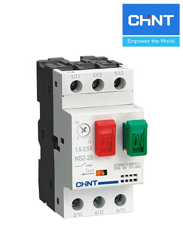 Пускатель NS2-25 (1.0-1.6А) с кнопками Пускатель NS2-25 (1.0-1.6А) с кнопками
