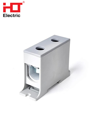 Клеммник КВС 1Р 35-240мм (425А) серая HLT Клеммник КВС 1Р 35-240мм (425А) серая HLT