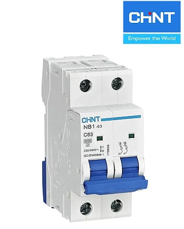 Автоматические выключатели NB1-63 2P 6A B (6kA) CHINT Автоматические выключатели NB1-63 2P 6A B (6kA) CHINT