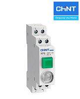 Кнопка модульная NP9-12D3/1 (1НО+2НЗ) зеленая CHINT Кнопка модульная NP9-12D3/1 (1НО+2НЗ) зеленая CHINT