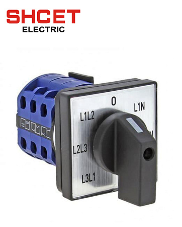 Переключатель LW8 3P 10A для вольтметра Переключатель LW8 3P 10A для вольтметра