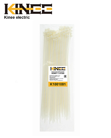 Хомут 7.6х500 белый Kinee Хомут 7.6х500 белый Kinee