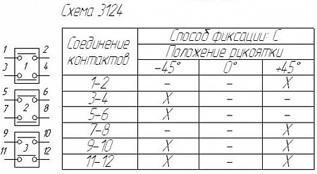 Переключатель ППК 16-12 С3124 Переключатель ППК 16-12 С3124