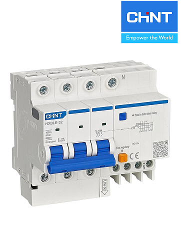 Дифавтомат NXBLE-32 3P+N 6А 30mA CHINT Дифавтомат NXBLE-32 3P+N 6А 30mA CHINT