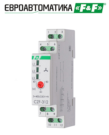 Реле контроля фаз CZF-312 Реле контроля фаз CZF-312