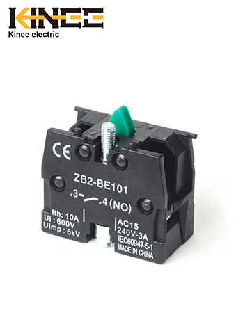 Дополнительный контакт для кнопки ХВ2 (1NO) Kinee Дополнительный контакт для кнопки ХВ2 (1NO) Kinee